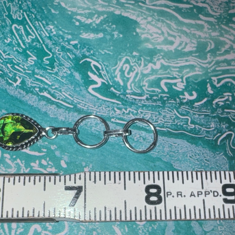 Labradorite & Shell Silver Bracelet - Picture 7 of 14